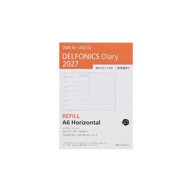 2026年10月始まり手帳 週間レフト A6  ロルバーンダイアリー リフィル