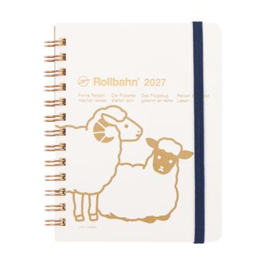 2026年10月始まり手帳 月間 M ロルバーンダイアリー ひつじゴールド【ロフト限定】