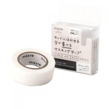 水性ペンで書けるマステ 小巻 ホワイト