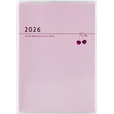 2026年1月始まり 週間バーチカル A6 Petit Kakeibo ピンク（34）