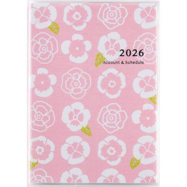 2025年12月始まり 週間バーチカル A6 ポケット家計簿 ピンク（40）