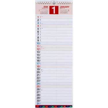 2026年1月始まり 壁掛け A3変型 エコカレンダー E14