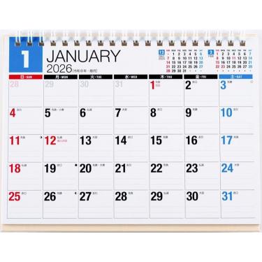 2026年1月始まり 卓上 B6 エコカレンダー E155