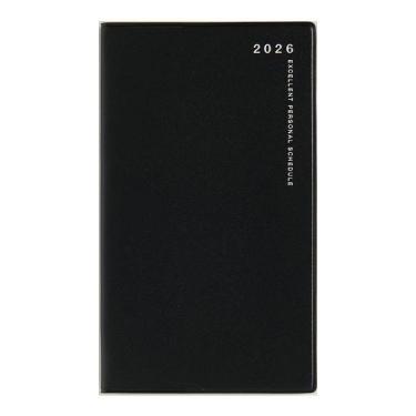 2026年3月始まり手帳 月間 B7 リベルデュオ1（791）ミッドナイト・ブラック