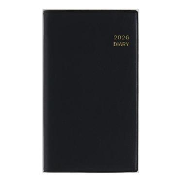 2026年3月始まり手帳 週間レフト B7 ニューダイアリーミニ1（833）黒