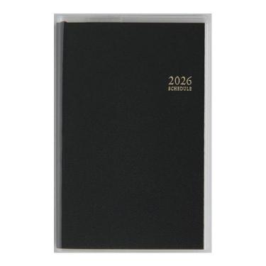 2026年3月始まり手帳 週間レフト B7 ビジネス手帳 小型版 2（844）黒