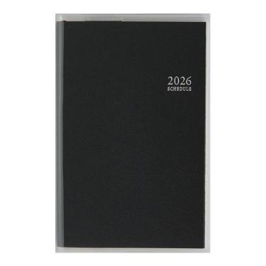 2026年3月始まり手帳 週間ブロック B7 ビジネス手帳 小型版 4（845）黒