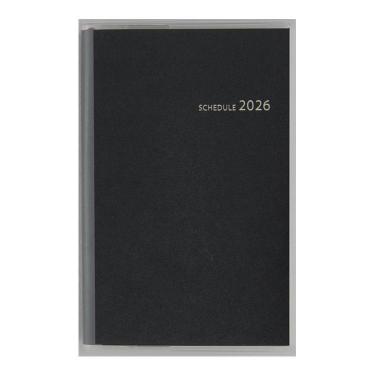 2026年3月始まり手帳 週間レフト B7 ビジネス手帳 小型版 1（846）チタングレー