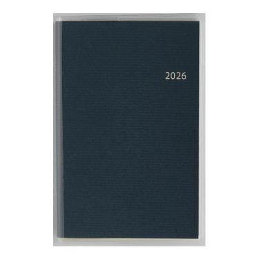 2026年3月始まり手帳 週間ブロック B7 ビジネス手帳 小型版 3（847）ネイビー