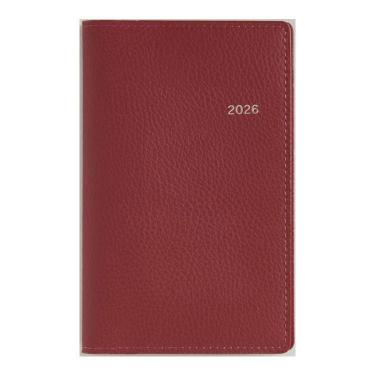2026年3月始まり手帳 週間ブロック B7 ティーズビュー7（856）レッド