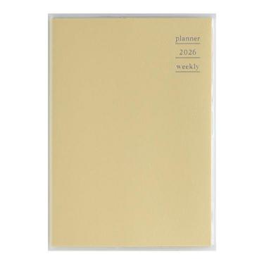 2026年4月始まり手帳 週間ブロック B6 プラーノ2（862）ハニーミルク