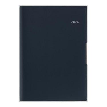 2026年3月始まり手帳 週間バーチカル B6 フェルテ7（885）ディープブルー