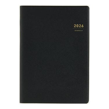 2026年3月始まり手帳 週間バーチカル A5 デスクダイアリー（914）黒