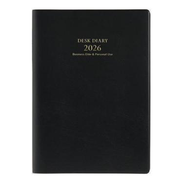 2026年3月始まり手帳 週間レフト B5 デスクダイアリー（931）黒