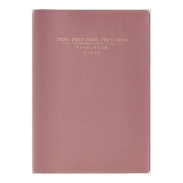 2026年4月始まり手帳 週間ブロック A5 5年卓上日誌（954）ピンク