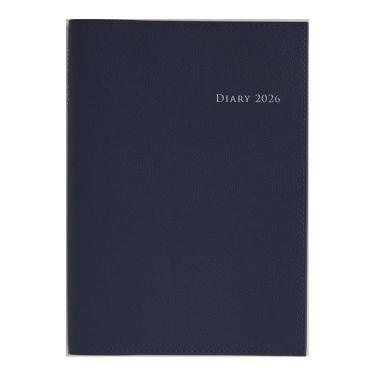 2026年3月始まり手帳 週間バーチカル A5 デスクダイアリーカジュアル3（963）ブルー