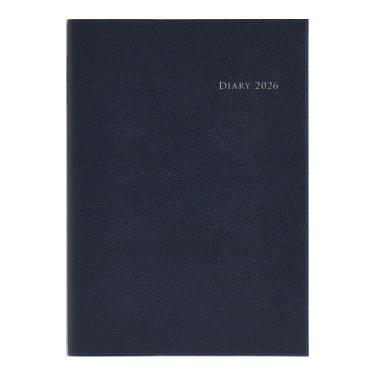 2026年3月始まり手帳 週間バーチカル B5 デスクダイアリーカジュアル（974）ブルーブラック