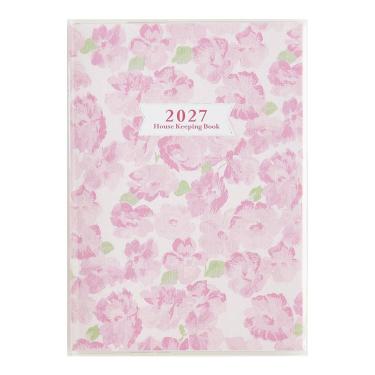 2026年12月始まり 週間バーチカル A5 しっかり！暮らしのたのしい＊かけいぼ （31） 花柄
