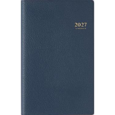 2026年12月始まり 週間ブロック B7 ビジネス手帳6 ネイビー