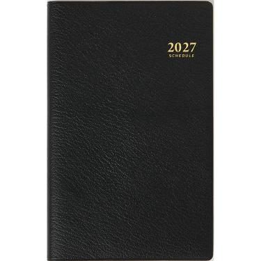 2027年1月始まり 週間レフト B7 ビジネス手帳3 黒