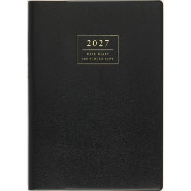 2026年12月始まり手帳 週間 A5 デスクダイアリー 黒