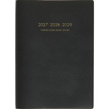 2027年1月始まり 週間ブロック B5 3年ビジネス日誌 黒