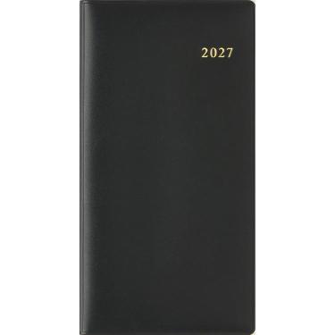 2026年12月始まり手帳 週間ブロック B7 ニューダイアリ9 黒