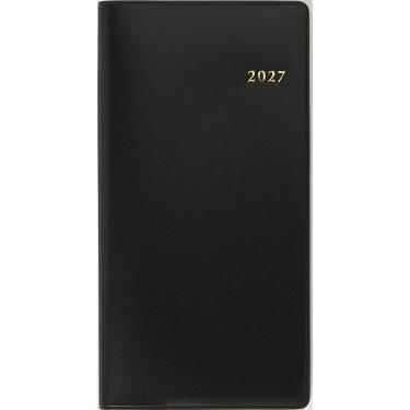 2026年12月始まり手帳 週間レフト B7 ニューダイアリ6 黒