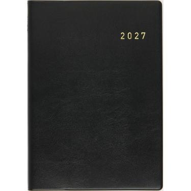 2026年12月始まり手帳 週間レフト A5 ニューダイアリー 黒