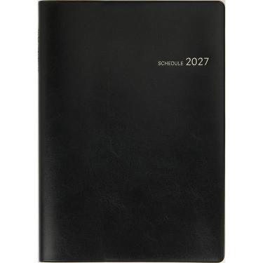 2026年12月始まり手帳 週間バーティカル B5 デスクダイアリー 黒