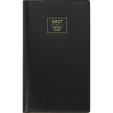 2026年12月始まり手帳 週間ブロック B7 アルファ3 黒