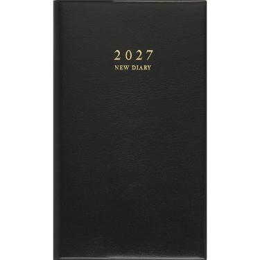 2027年1月始まり手帳 週間レフト B7 アルファ8 黒