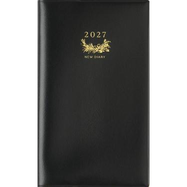 2026年12月始まり手帳 週間レフト B7 アルファ6 黒