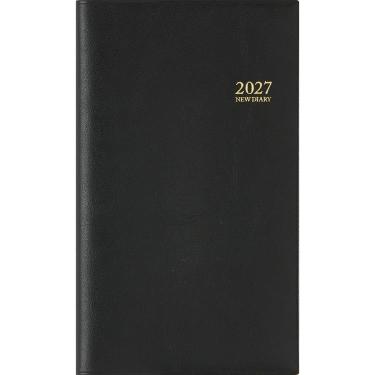 2026年12月始まり手帳 週間レフト B7 アルファ10 黒