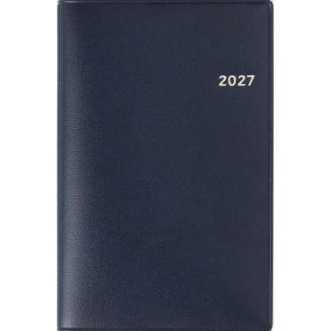 2026年12月始まり 週間ブロック B7 ビジネス手帳小4 ネイビー