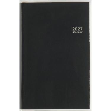2026年12月始まり 週間ブロック B7 ビジネス手帳小8 黒