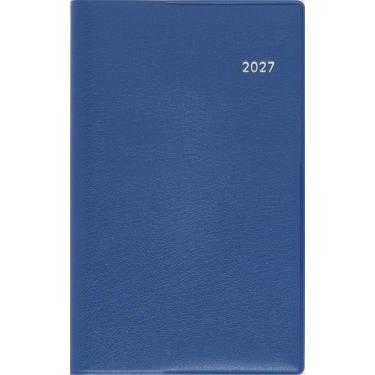 2027年1月始まり手帳 週間レフト B7 ティーズミニ2 ブルー