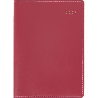2027年1月始まり手帳 週間ブロック A6 リシェル2 赤