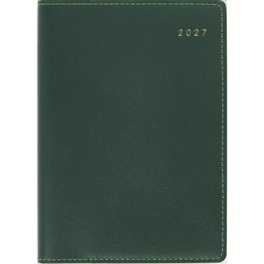 2027年1月始まり手帳 週間バーチカル A6 リシェル5 カメリアグリーン