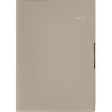 2026年12月始まり手帳 週間ブロック B6 フェルテ1 グレージュ