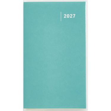 2026年11月始まり手帳 月間 手帳判 リベルクリア1 ライト・クリアー・ブルー