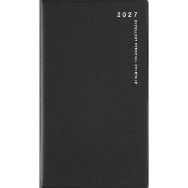 2026年11月始まり手帳 月間 手帳判 リベルデュオ1 ミッドナイト・ブラック