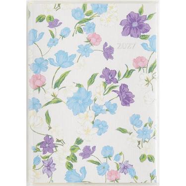 文房具・ステーショナリー 44.le monde des filles A6 2026年11月始まり手帳 月間 A6 ラフィーネ2 花柄: ステーショナリー
