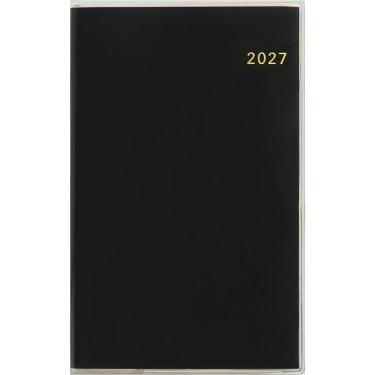 2026年12月始まり手帳 週間ブロック 手帳判 Tbeauインデックス2 ブラック