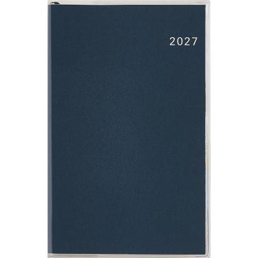 2026年12月始まり手帳 週間レフト 手帳判 Tbeauインデックス4 紺