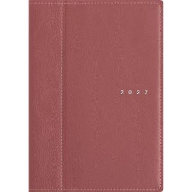 2027年1月始まり手帳 週間ブロック B6 シャルム3 ネオレッド