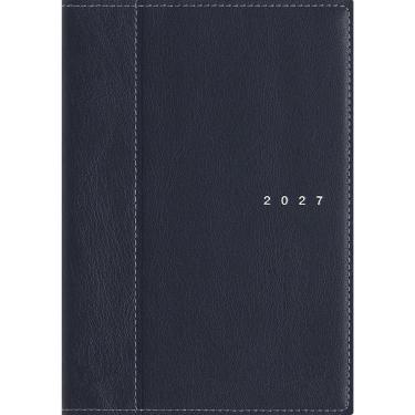 2027年1月始まり手帳 週間バーチカル B6 シャルム5 ネイビー