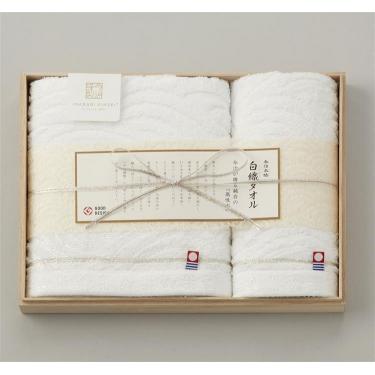 白織タオル ウォッシュタオルセット 2枚入 33×31cm