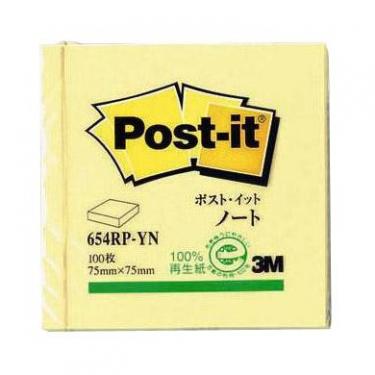 ポストイット 再生紙スタンダードノート イエロー