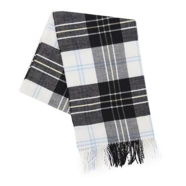 カシミヤタッチストール スコティッシュチェック オフホワイト【ロフト限定】